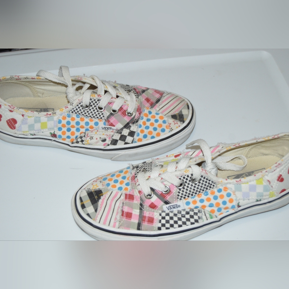 7.5 womans patchwork vans
